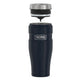 variant:43981586006061 16 oz Stainless Steel Travel Tumbler - Matte Midnight Blue