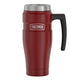variant:43981587873837 16 oz Stainless Steel Travel Mug - Matte Red