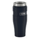 variant:43981586006061 16 oz Stainless Steel Travel Tumbler - Matte Midnight Blue