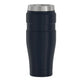 variant:43981586006061 16 oz Stainless Steel Travel Tumbler - Matte Midnight Blue