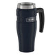 variant:43981587841069 16 oz Stainless Steel Travel Mug - Matte Midnight Blue