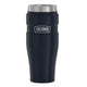 variant:43981586006061 16 oz Stainless Steel Travel Tumbler - Matte Midnight Blue