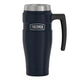 variant:43981587841069 16 oz Stainless Steel Travel Mug - Matte Midnight Blue