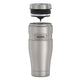 variant:43981586104365 16 oz Stainless Steel Travel Tumbler - Matte Stainless Steel