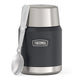 variant:43981562642477 16 oz Stainless Steel Food Jar w Spoon - Granite