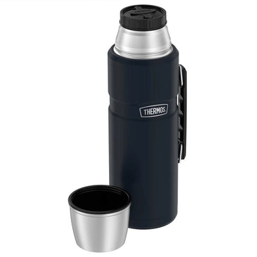 variant:43981587382317 2 L Stainless Steel Beverage Bottle - Matte Midnight Blue