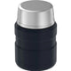 variant:43981588725805 16 oz. Stainless Steel Food Jar w Folding Spoon Matte - Midnight Blue