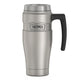 variant:43981587939373 16 oz Stainless Steel Travel Mug - Matte Stainless Steel