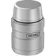 variant:43981588824109 16 oz. Stainless Steel Food Jar w Folding Spoon - Matte Stainless Steel