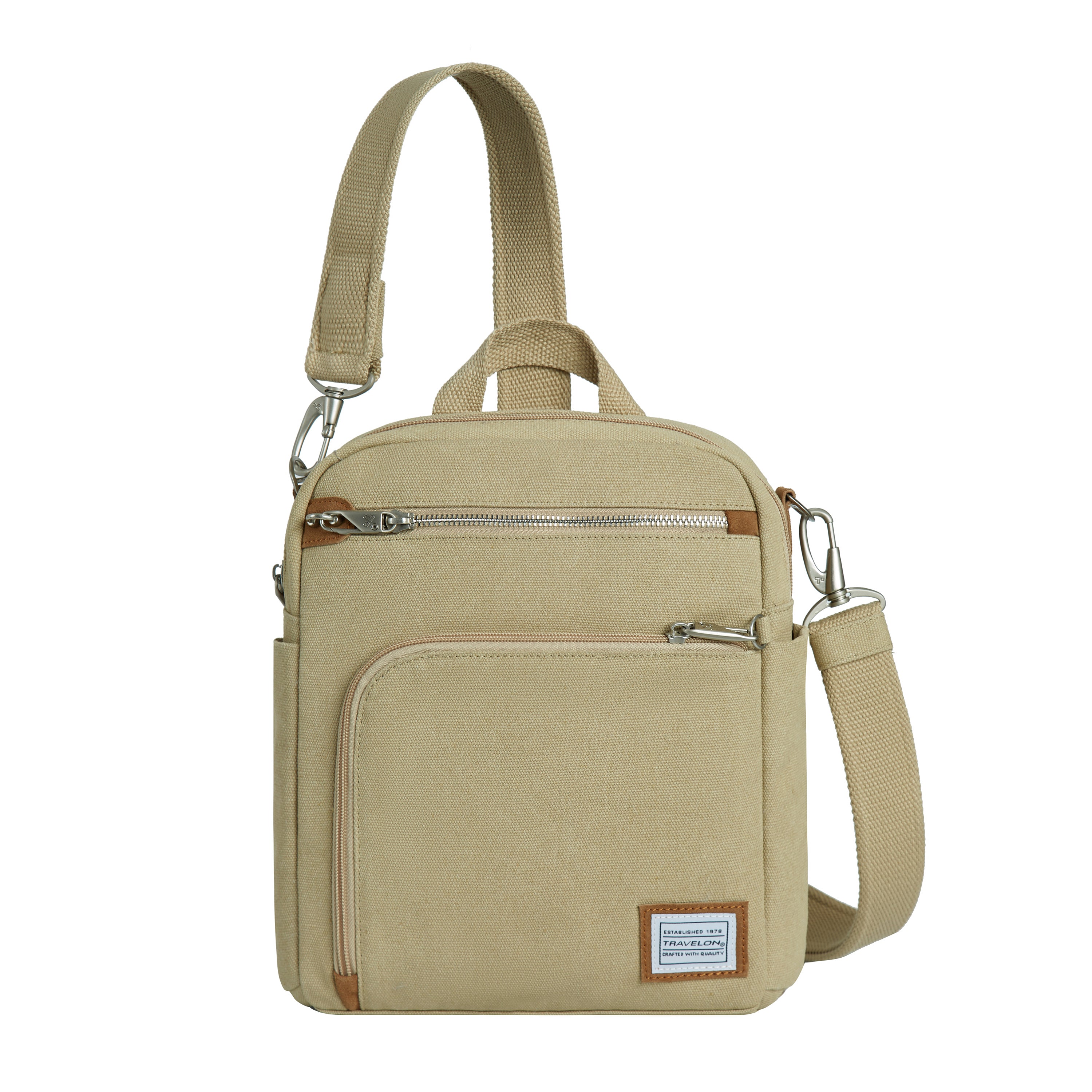 variant:43452758884397 Travelon Heritage Anti-Theft Tour Bag - Natural