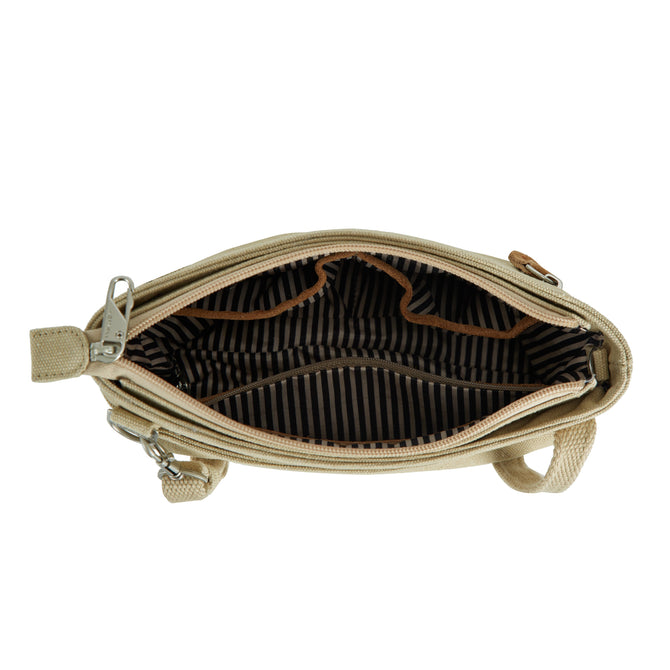 variant:43452759081005 Anti-Theft Heritage Small Crossbody - Natural