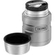 variant:43981588824109 16 oz. Stainless Steel Food Jar w Folding Spoon - Matte Stainless Steel