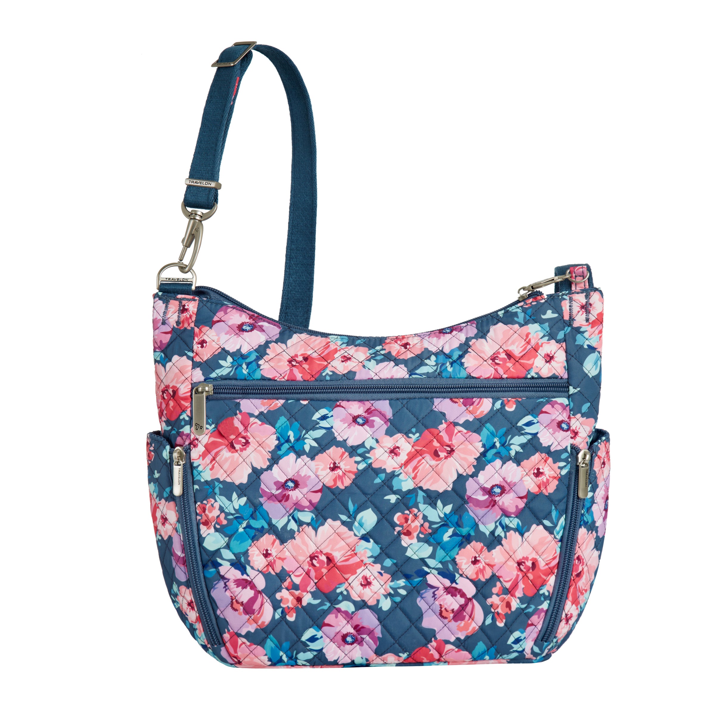 variant:43103016714285 Travelon Anti-Theft Classic Bucket Bag - Blossom Floral