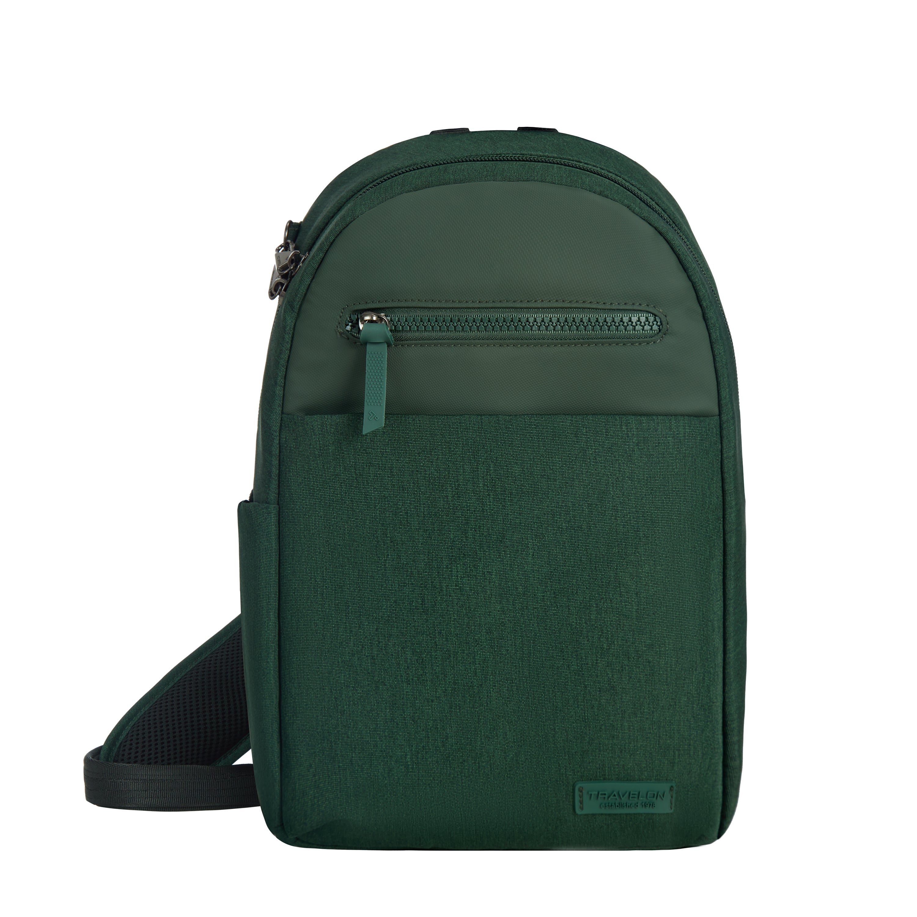 variant:43452764389421 Travelon Metro Anti-Theft Sling - Forest Heather