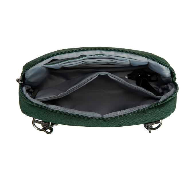 variant:43452765044781 Travelon Metro Anti-Theft Convertible Small Crossbody - Forest Heather