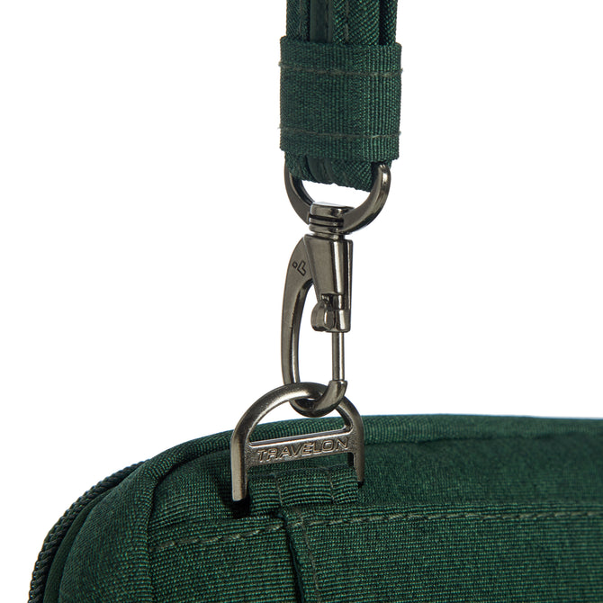 variant:43452765044781 Travelon Metro Anti-Theft Convertible Small Crossbody - Forest Heather