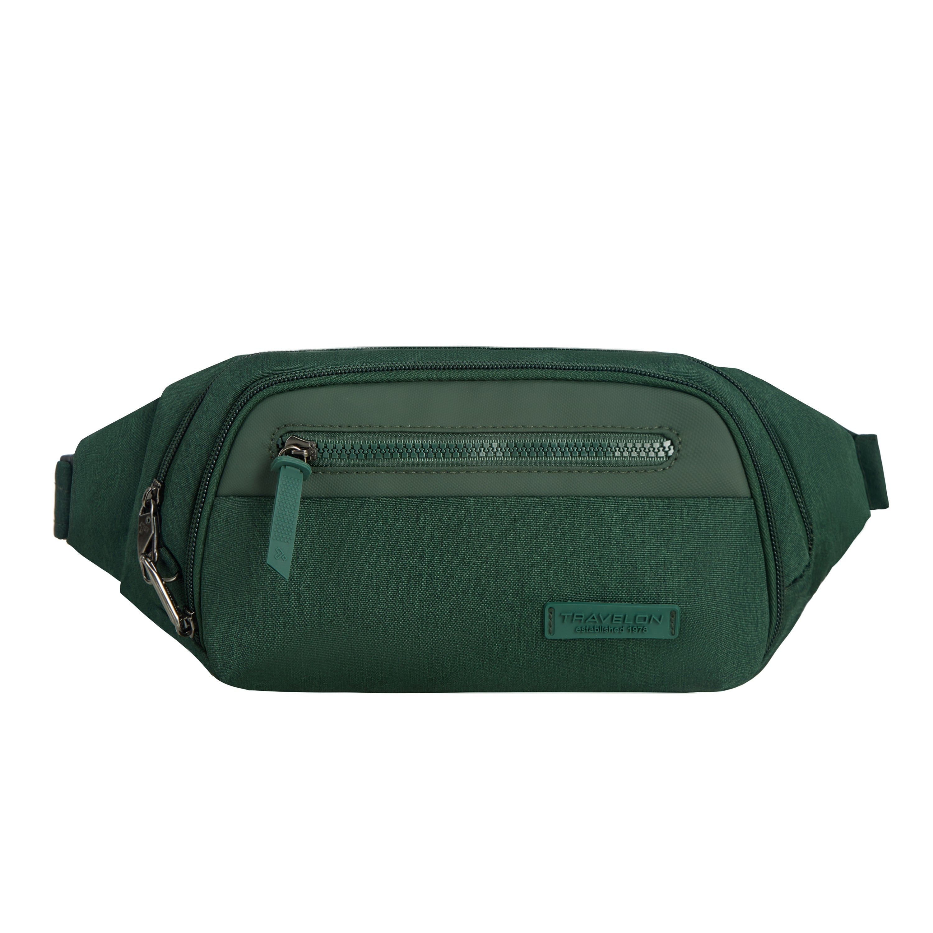 variant:43452766060589 Travelon Anti-Theft Metro Waist Pack - Forest Heather