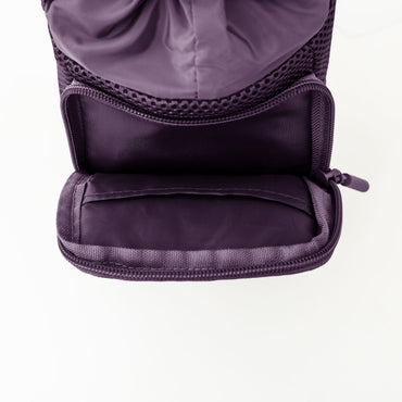 variant:42794945544237 Travelon Pi Gogo Insulated Water Bottle Tote - Blackberry