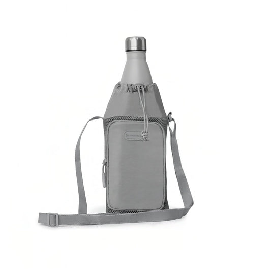 variant:42794945511469 Travelon Pi Gogo Insulated Water Bottle Tote - Graphite