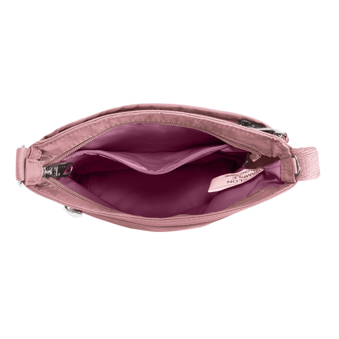 variant:43452771500077 Travelon Roam Anti-Theft Small Crossbody - Desert Pink