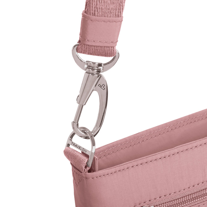 variant:43452771500077 Travelon Roam Anti-Theft Small Crossbody - Desert Pink