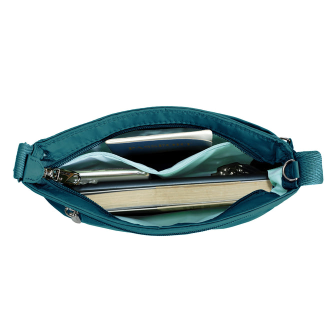 variant:43452771532845 Travelon Roam Anti-Theft Small Crossbody - Capri Blue