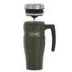 variant:43981587906605 16 oz Stainless Steel Travel Mug - Matte Army Green