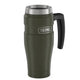 variant:43981587906605 16 oz Stainless Steel Travel Mug - Matte Army Green