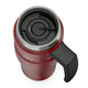 variant:43981587873837 16 oz Stainless Steel Travel Mug - Matte Red
