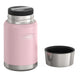 variant:43981562216493 24 oz Stainless Steel Food Jar w Spoon - Sunset Pink
