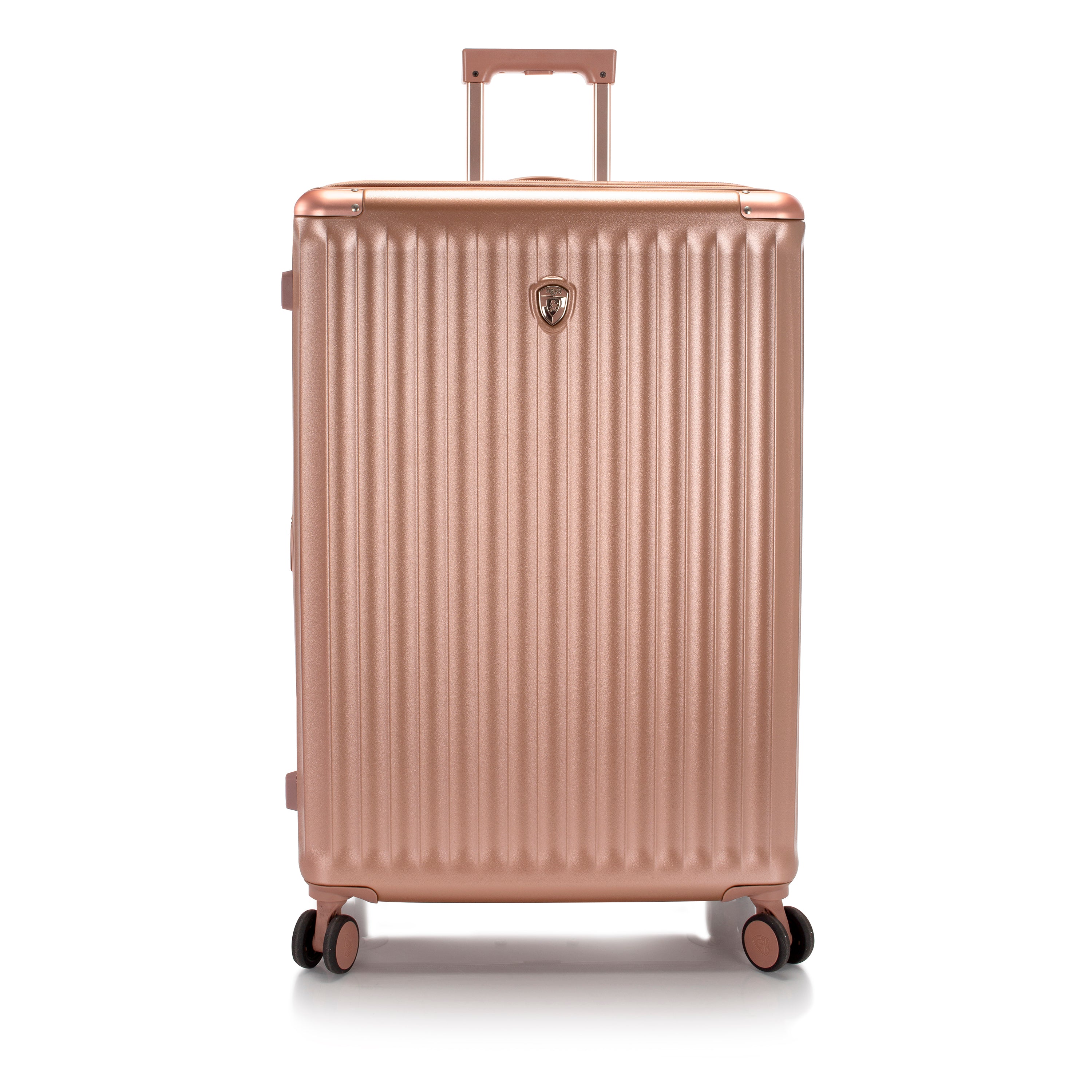 variant:43846571360448 Luxe Hardside 30" Large Checked Luggage Rose Gold