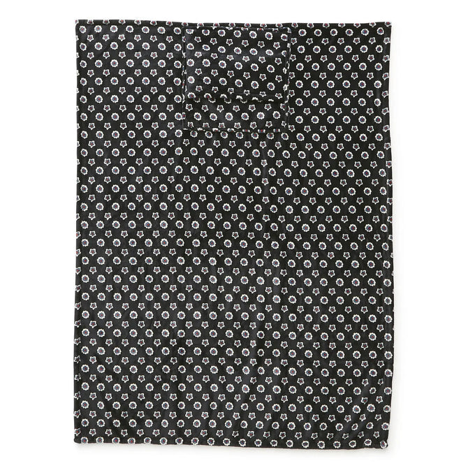 variant:42984170913837 Vera Bradley Plush Travel Blanket - Mini Flower Dot Black