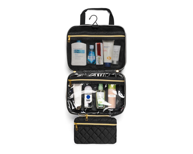 variant:43078737756205 Ms J Hanging Toiletry - Black