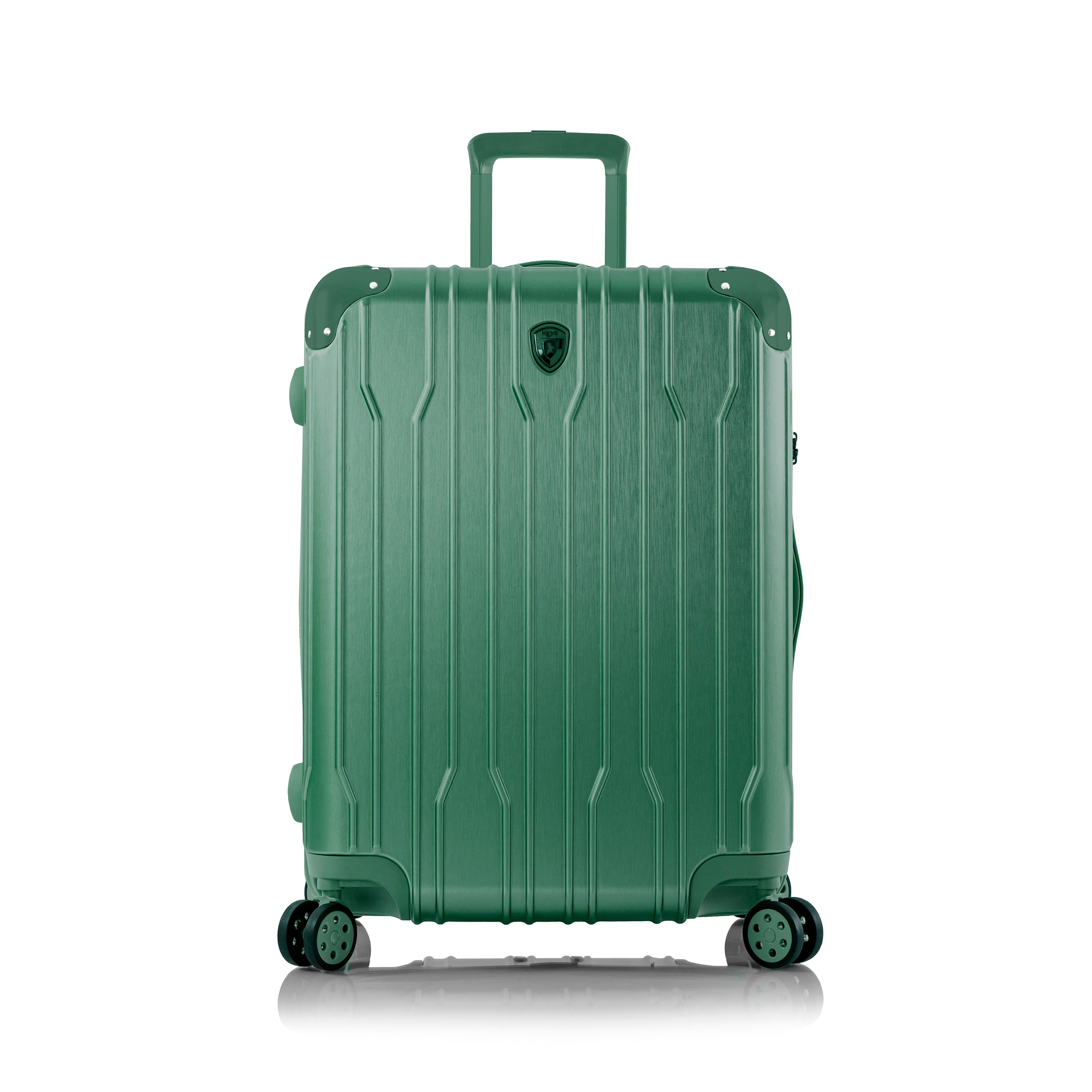 variant:43843093692608 Xtrak Hardside 26" Medium Checked Luggage midnight green