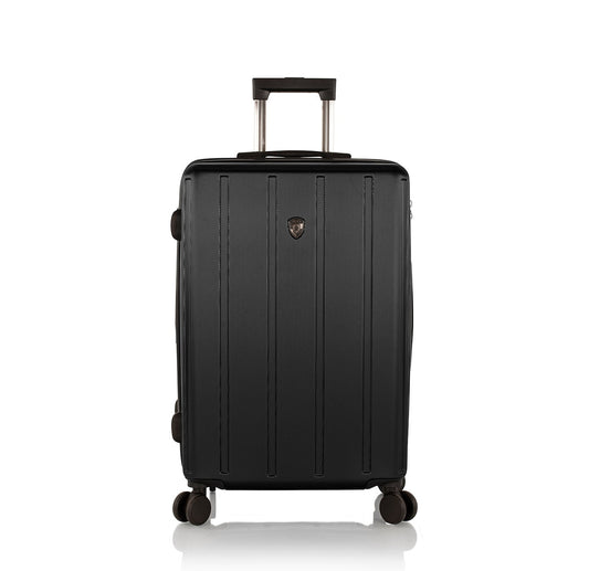 variant:43239836614848 Heys SpinLite 26" Medium Checked Spinner Luggage Black