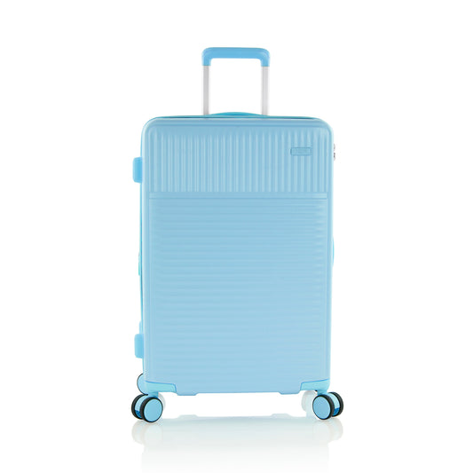 variant:43218842484928 Pastel Hardside 26" Medium Checked Luggage Blue