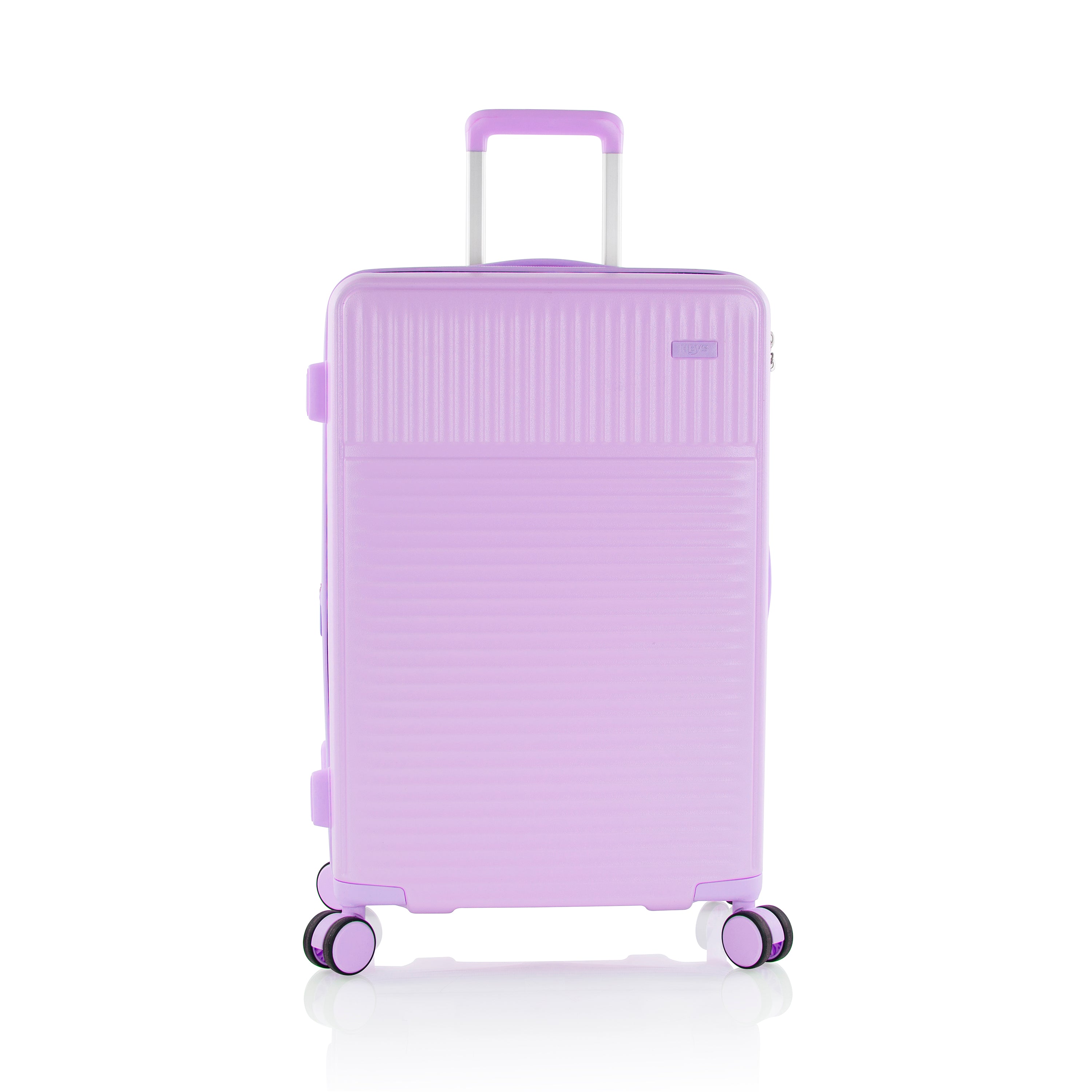variant:46559129370816 Pastel Hardside 26" Medium Checked Luggage Lavender