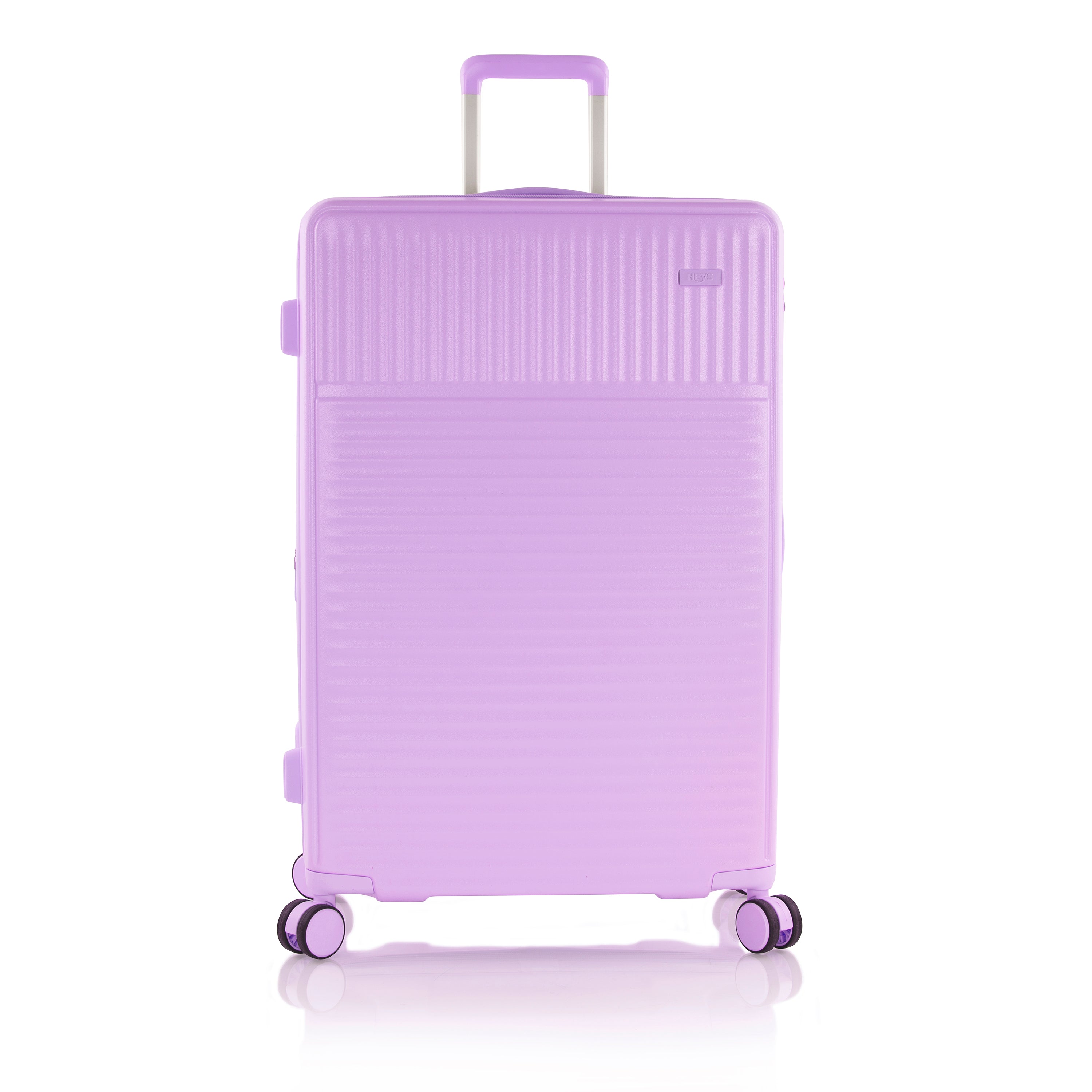 variant:43218880692416 Pastel Hardside 30" Large Checked Luggage Lavender