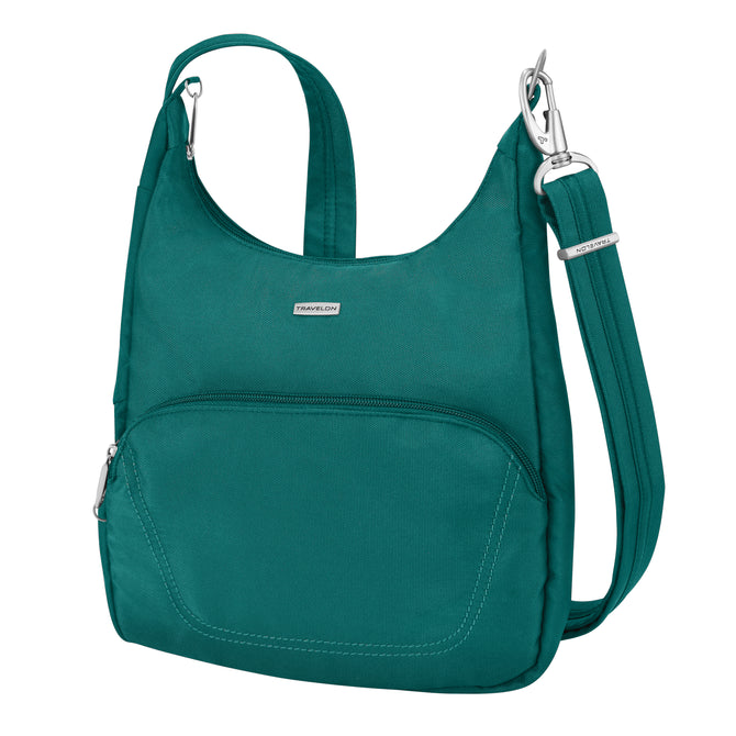 variant:41605392367661 travelon Essential Messenger Bag - Spruce