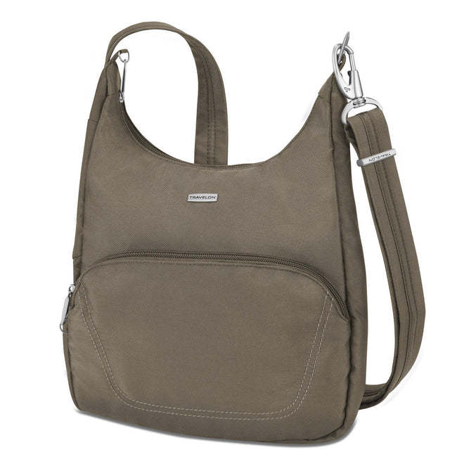 variant:41193702686765 travelon Essential Messenger Bag - Nutmeg