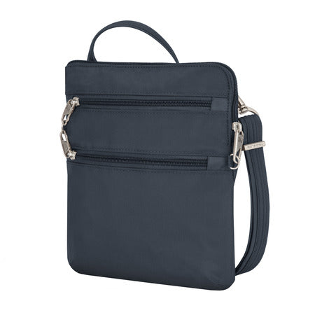 variant:41193719070765 travelon Slim Double Zip Crossbody - Midnight