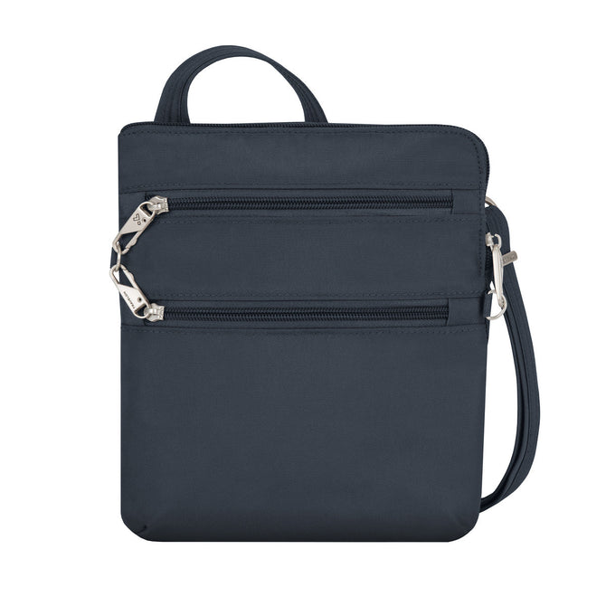 variant:41193719070765 travelon Slim Double Zip Crossbody - Midnight