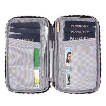 variant:41193727066157
travelon RFID Blocking Family Passport Zip Wallet - black