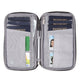 variant:41193727098925 travelon RFID Blocking Family Passport Zip Wallet - Gray Heather