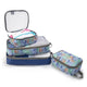 variant:42999675257024 travelon Set of 4 Soft Packing Organizers Stamp Print Combo