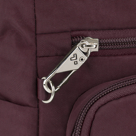 variant:41193744171053 travelon pocket crossbody - Dark Bordeaux