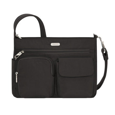 variant:41193744236589 travelon pocket crossbody - Black