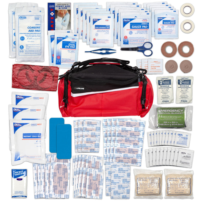 Lifeline Team Sports Coach First Aid Kit - 134 Piece