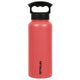 variant:40666872741933 Fifty/Fifty 34oz Insulated Bottle with Wide Mouth 3-Finger Lid - Coral