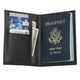 variant:40378548879405 Smooth Trip RFID Blocking Passport Wallet - Black